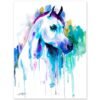 Arabian horse watercolor painting print by Slaveika Aladjova
