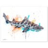Leopard shark watercolor painting print by Slaveika Aladjova