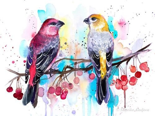 Pine Grosbeaks