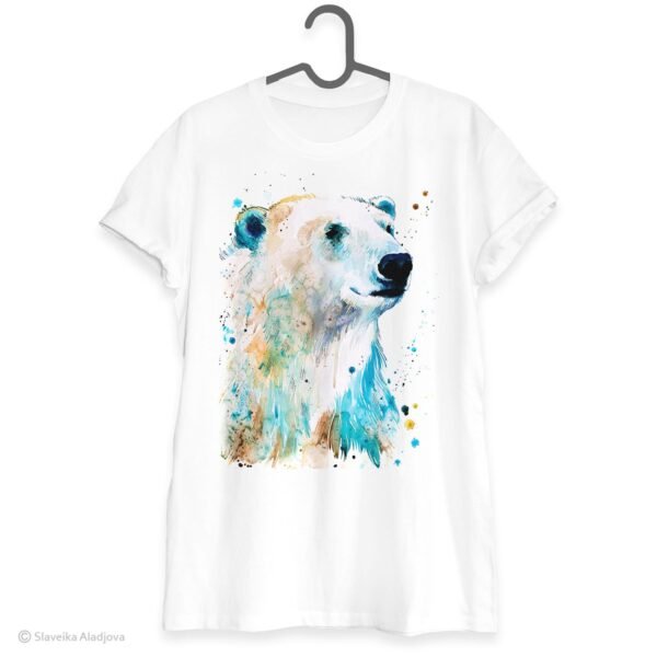 Art polar bear T-shirt