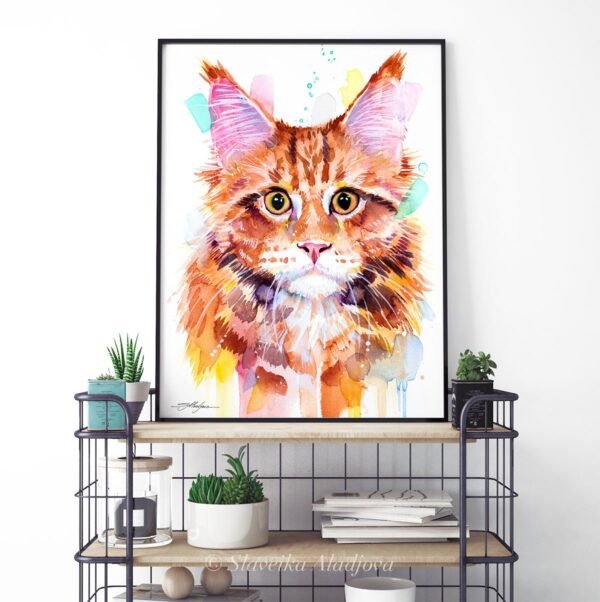 Maine Coon Cat Red Tabby