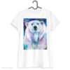 Art polar bear T-shirt