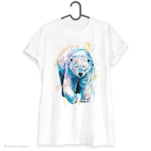 Art polar bear T-shirt