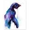 Adelie penguin watercolor painting print by Slaveika Aladjova