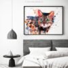 Bengal cat watercolor painting print by Slaveika Aladjova