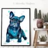 Black French Bulldog Baby watercolor painting print by Slaveika Aladjova Black French Bulldog Baby watercolor painting print by Slaveika Aladjova