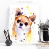 Chihuahua watercolor painting print by Slaveika Aladjova