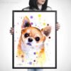 Chihuahua watercolor painting print by Slaveika Aladjova