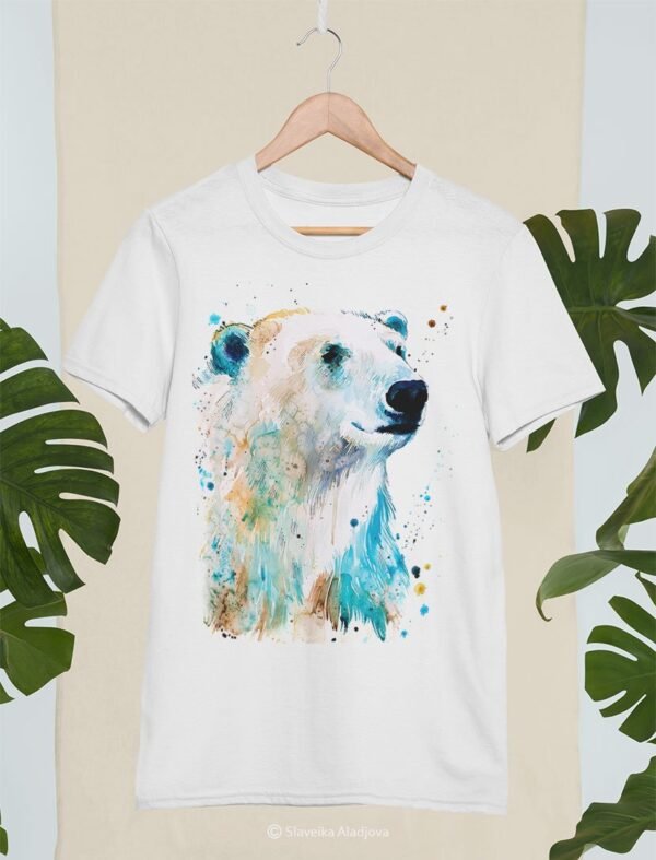 Polar bear art T-shirt