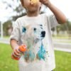 Polar bear art T-shirt