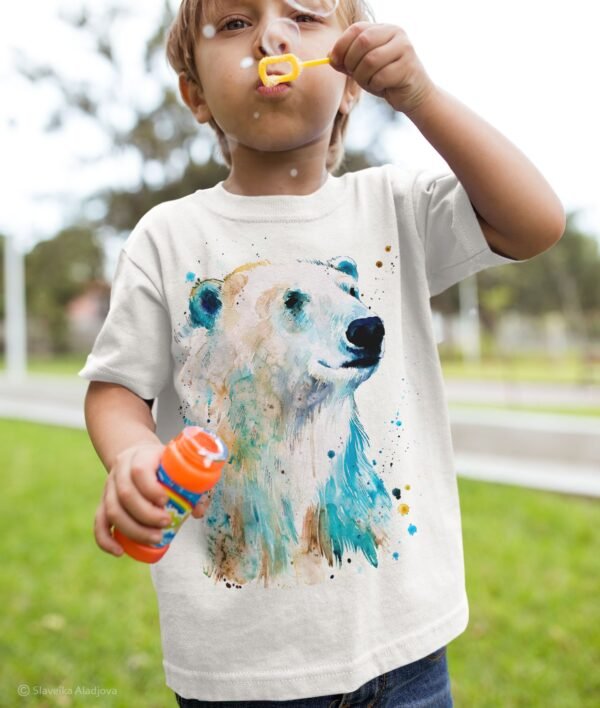 Polar bear art T-shirt
