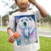 Polar bear watercolor T-shirt