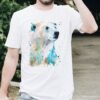 Polar bear art T-shirt