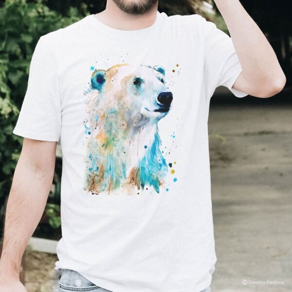 Polar bear art T-shirt