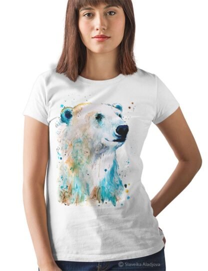 Polar bear art T-shirt