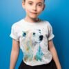 Polar bear art T-shirt