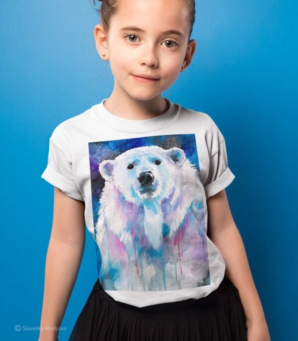 Polar bear watercolor T-shirt