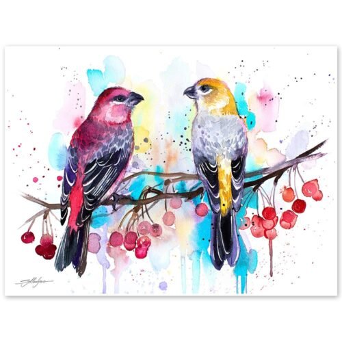 Pine Grosbeaks