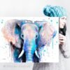 Blue Elephant Head