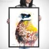 Reeves's Pheasant watercolor painting print by Slaveika Aladjova