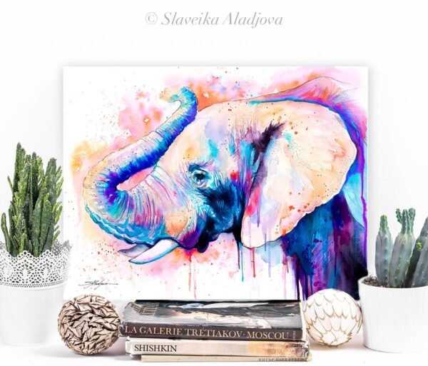 Pink Elephant Head