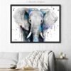 Black and white Elephant