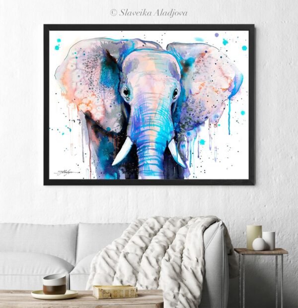 Blue Elephant Head