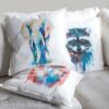 African Elephant art Pillow case