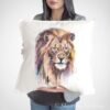 African Lion art Pillow case
