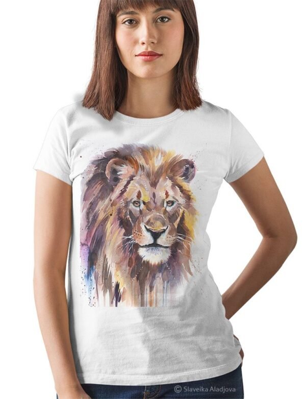 African Lion art T-shirt