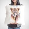 African Lioness art Pillow case