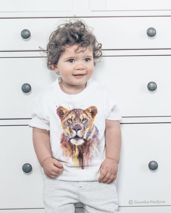 African Lioness art T-shirt