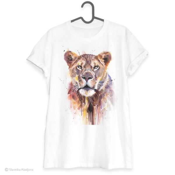 African Lioness art T-shirt