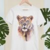 African Lioness art T-shirt