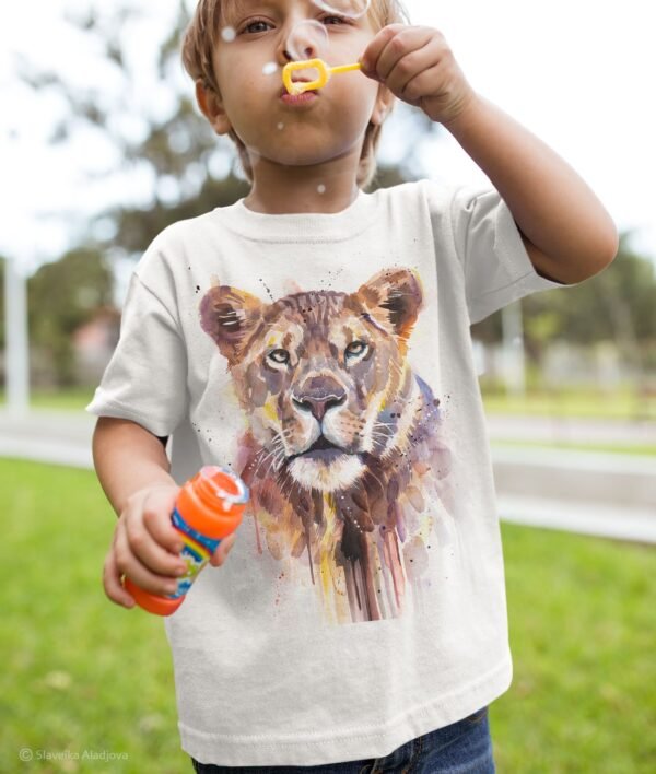 African Lioness art T-shirt