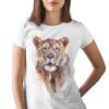 African Lioness art T-shirt