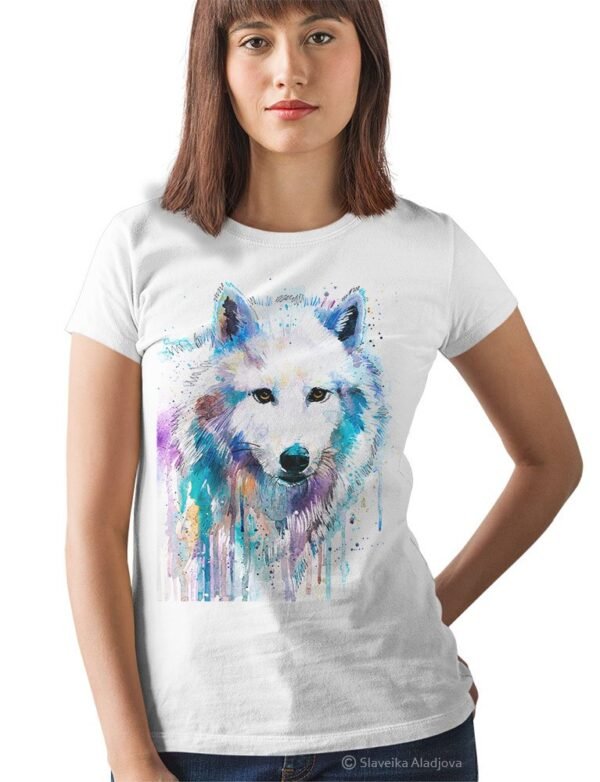Arctic Wolf art T-shirt