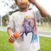 Asian Elephant Head art T-shirt