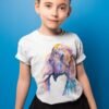 Asian Elephant Head art T-shirt