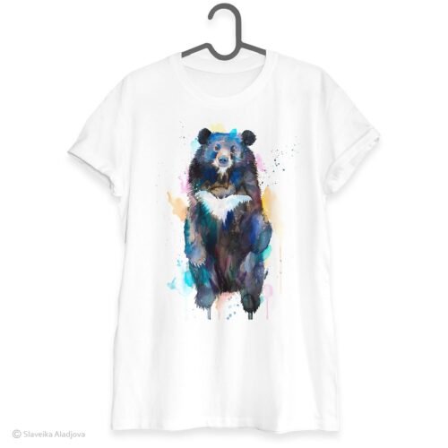 Asian black bear art T-shirt
