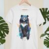 Asian black bear art T-shirt