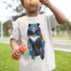 Asian black bear art T-shirt