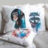 Baby Chimp Chimpanzee art Pillow case