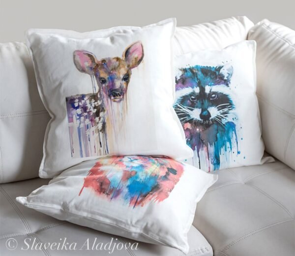 Baby deer art Pillow case