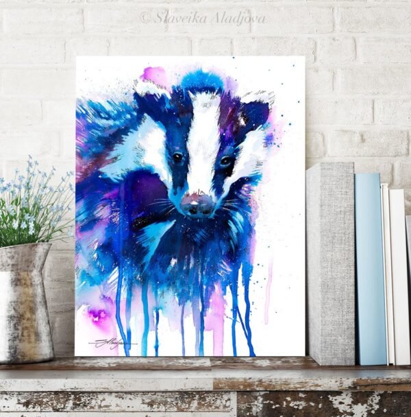 Badger watercolor 4 Badger