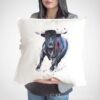 Black Bull art Pillow case
