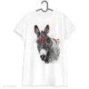 Black and white Donkey Art T-shirt