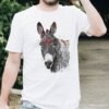 Black and white Donkey Art T-shirt