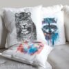 Black and white Jaguar Pillow case