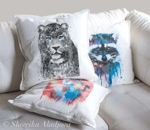 Black and white Jaguar Pillow case